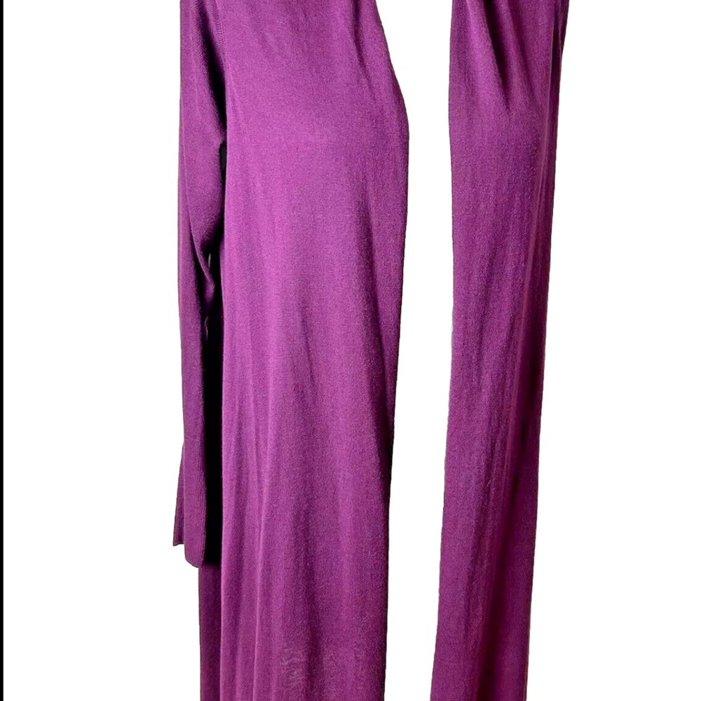 DKNY Womens Long Sleeve Drape front Cardigan P/S Silk Blend NWT